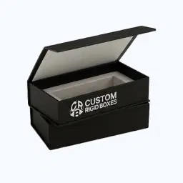 Rigid box closures with magnets