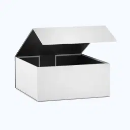 White cardstock boxes
