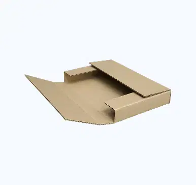 Open corrugated cardboard shipping box