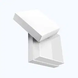 White cardstock packaging